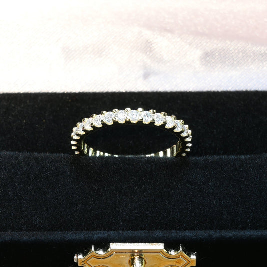 Eternal Glow · Eternity Moissanite Band · Sterling Silver · Size 7