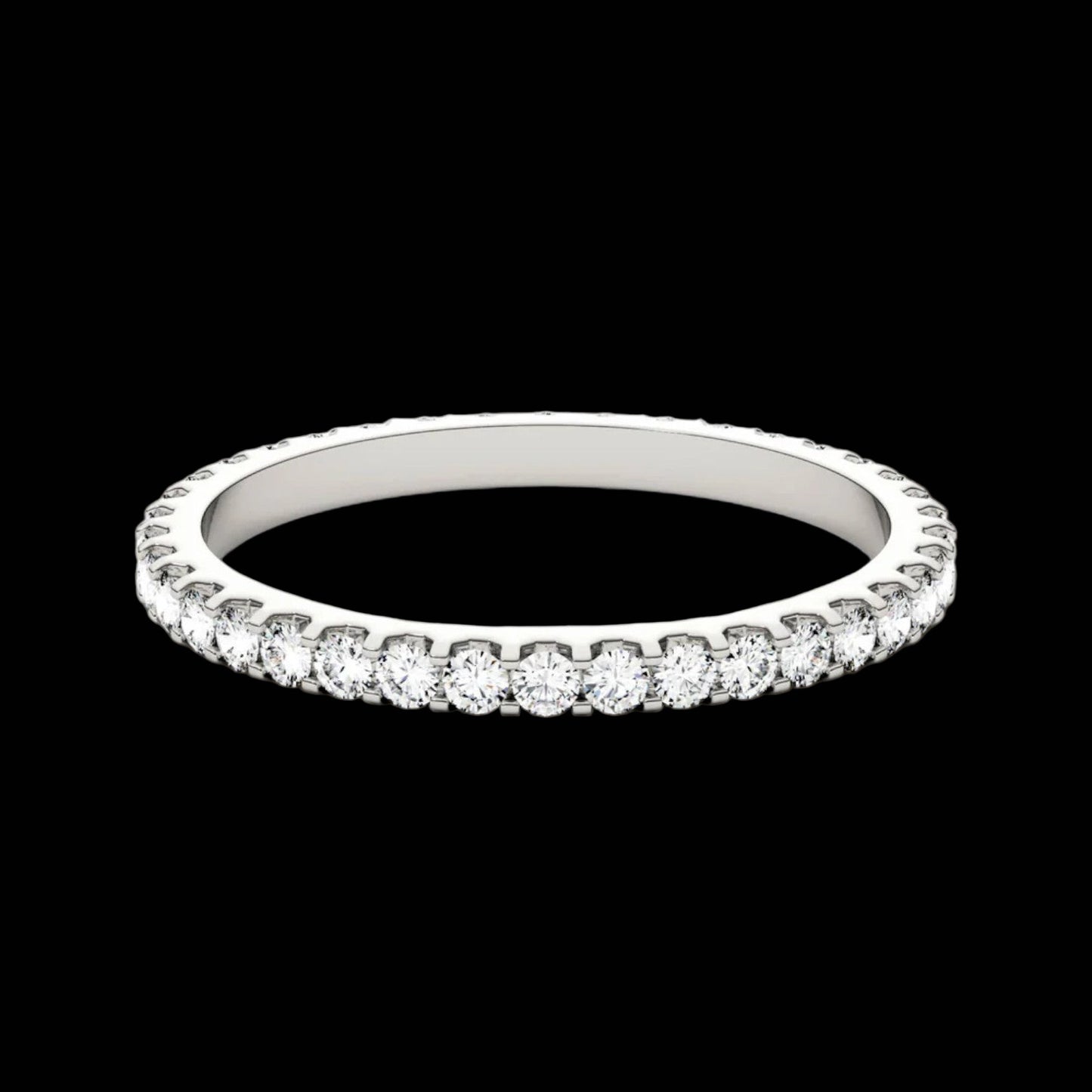 Eternal Glow · Eternity Moissanite Band · 0.5 ct · Size 7 · 925 Sterling Silver