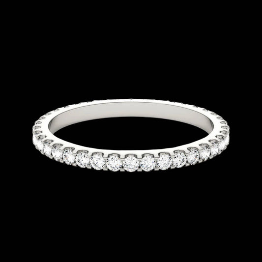Eternal Glow · Eternity Moissanite Band · 0.5 ct · Size 7 · 925 Sterling Silver