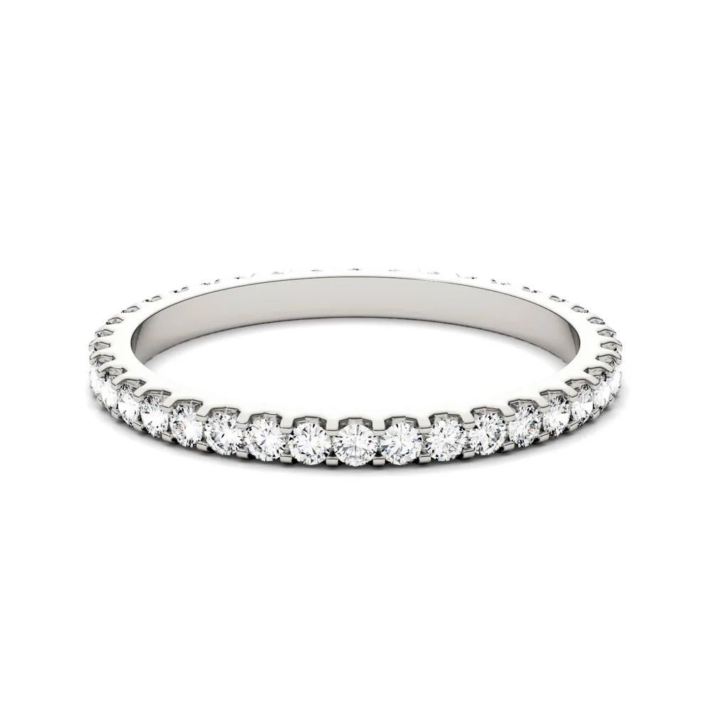 Eternal Glow · Eternity Moissanite Band · 0.5 ct · Size 7 · 925 Sterling Silver