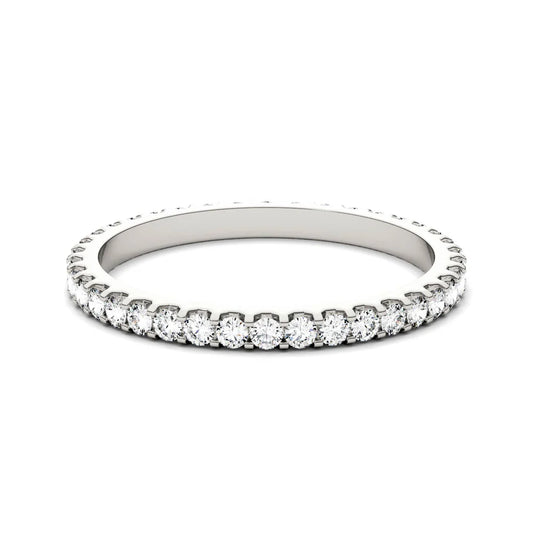 Eternal Glow · Eternity Moissanite Band · 0.5 ct · Size 7 · 925 Sterling Silver