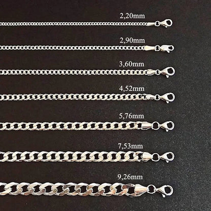 Essential Elegance · Cuban Bracelet · Sterling Silver · 7in