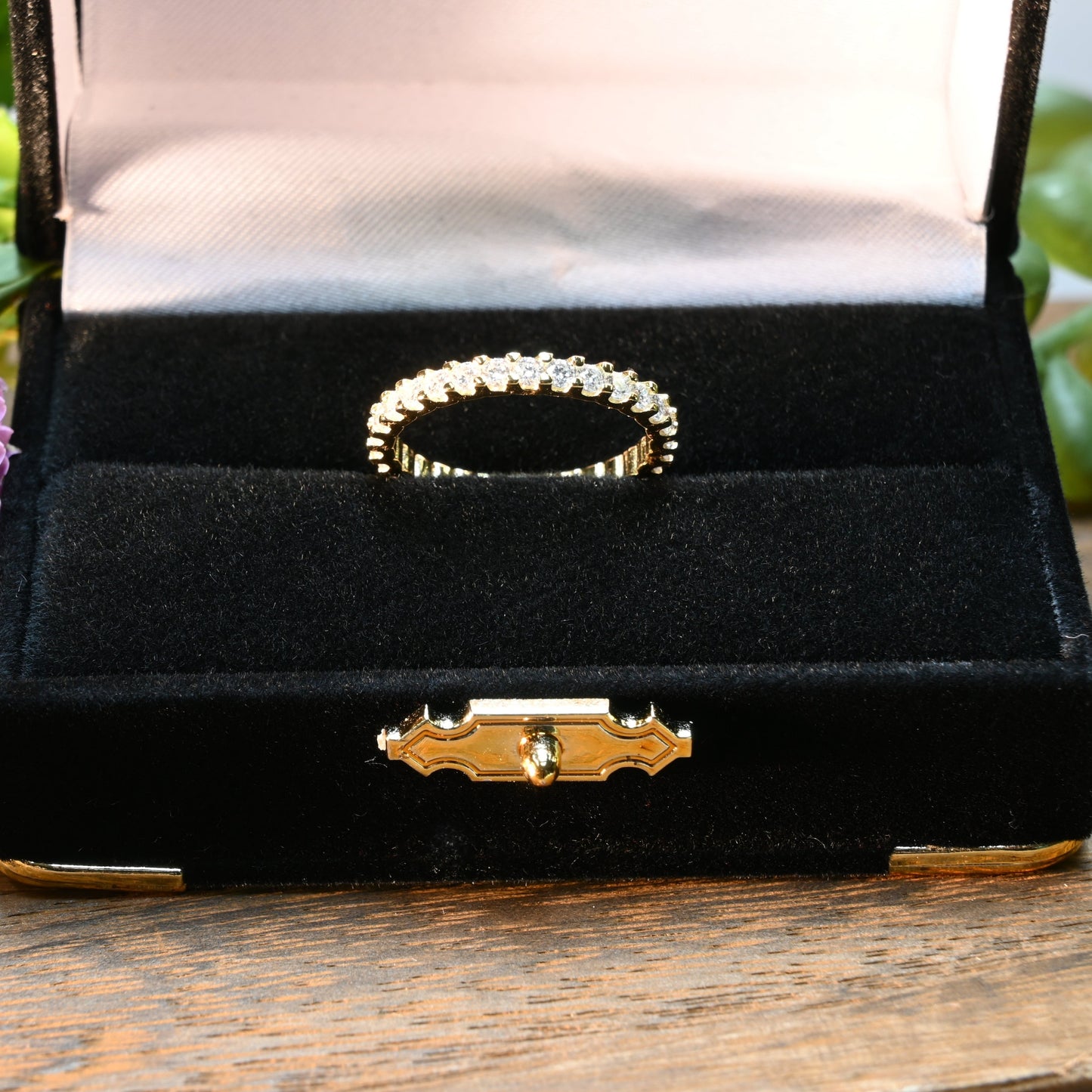 Eternal Glow · Eternity Moissanite Band · Sterling Silver · Size 7