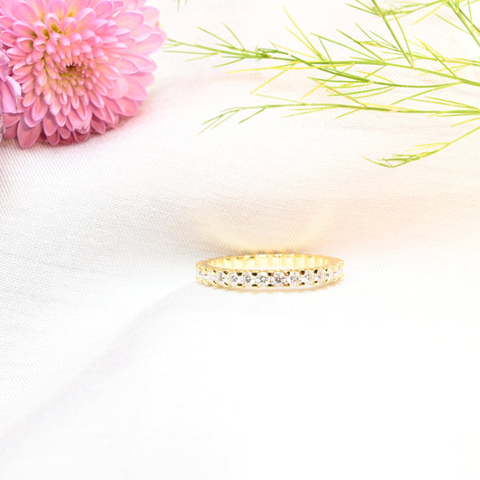 Eternal Glow · Eternity Moissanite Band · Sterling Silver · Size 7