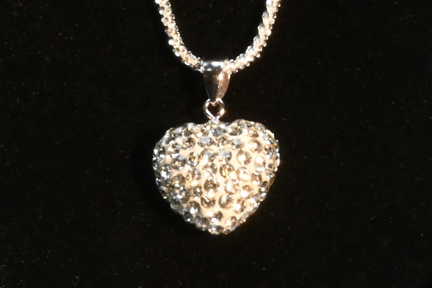 Essential Elegance · Italian Rock Necklace with 3D Heart · Sterling Silver · 16in