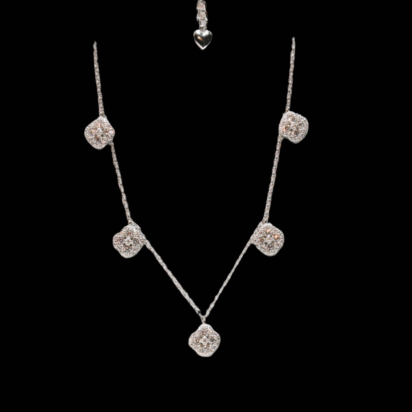 Ever-Bloom · Clover Anklet · Sterling Silver · 9–10in