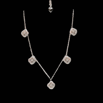 Ever-Bloom · Clover Anklet · Sterling Silver · 9–10in