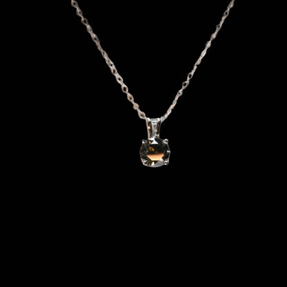 Pure Brilliance · 1ct Smokey Gray Moissanite Pendant · Sterling Silver