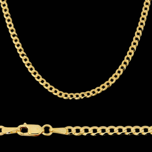 Essential Elegance · 14k Gold Over Cuban Necklace · 4.5 mm / 18 in